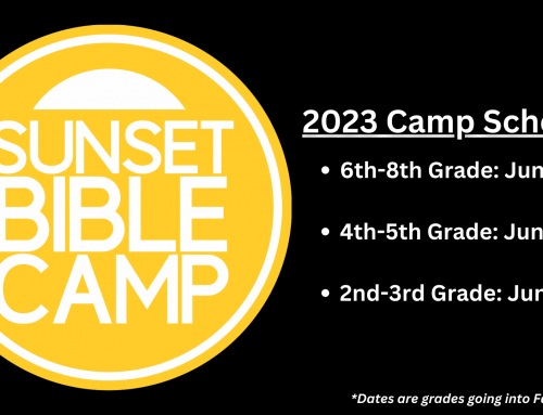 2023 Sunset Bible Camp Register Now for June Camps